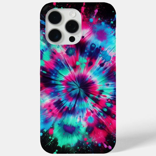 Funda De Case-Mate Para iPhone Neon Splash, Tie-dye (Reverso )