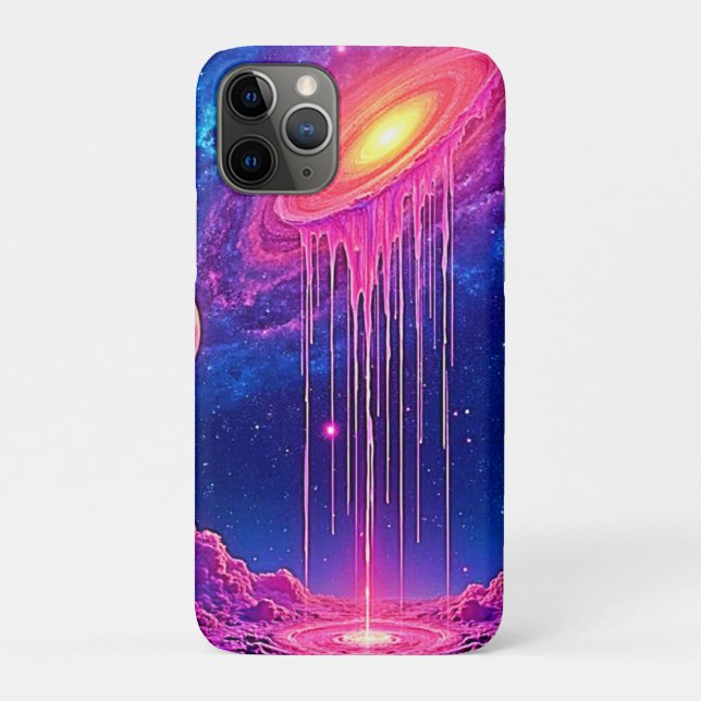 Funda De Case-Mate Para iPhone Neon Universe: Dripping Starlight (Reverso)