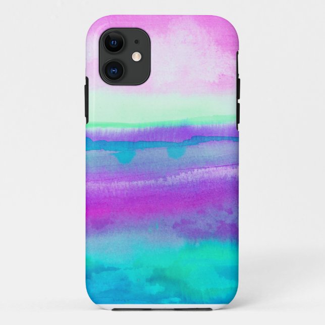 Funda De Case-Mate Para iPhone Neon Watercolor Destiny 1 (Reverso)