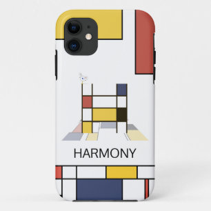 Funda Para iPhone 11 Neoplasticismo exclusivo Monograma Art. Letra H