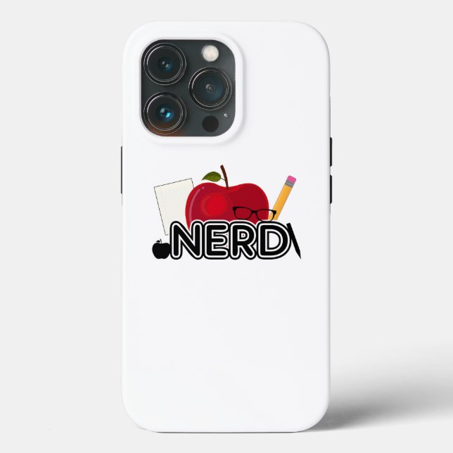 Funda De Case-Mate Para iPhone Nerd - Logo (Reverso )