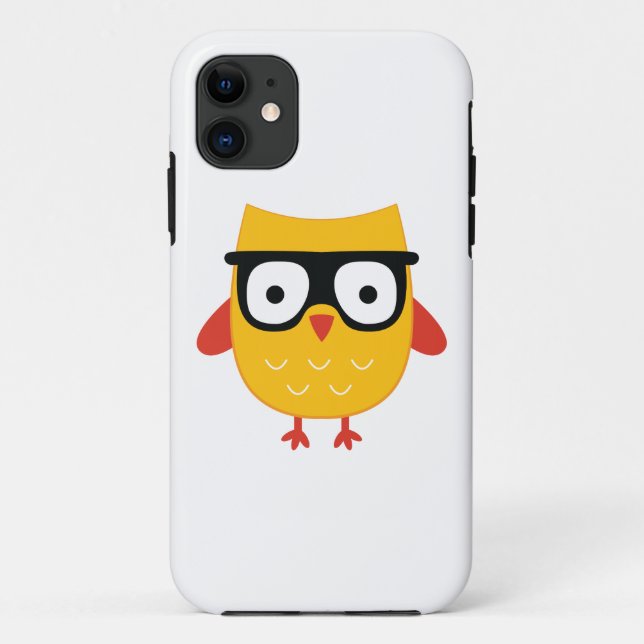 Funda De Case-Mate Para iPhone Nerdy Owl (Reverso)