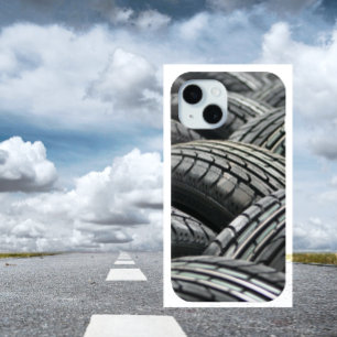 Funda Para iPhone 15 Neumáticos nuevos organizados en filas