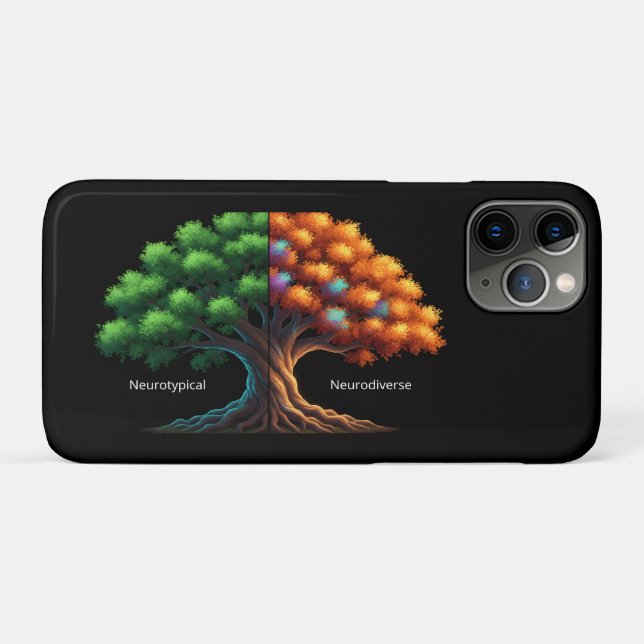 Funda De Case-Mate Para iPhone Neurotípico vs. Neurodiverso (Reverso (horizontal))
