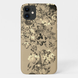 Funda Para iPhone 11 Neutrales clásicos de jardín de Rosa de época