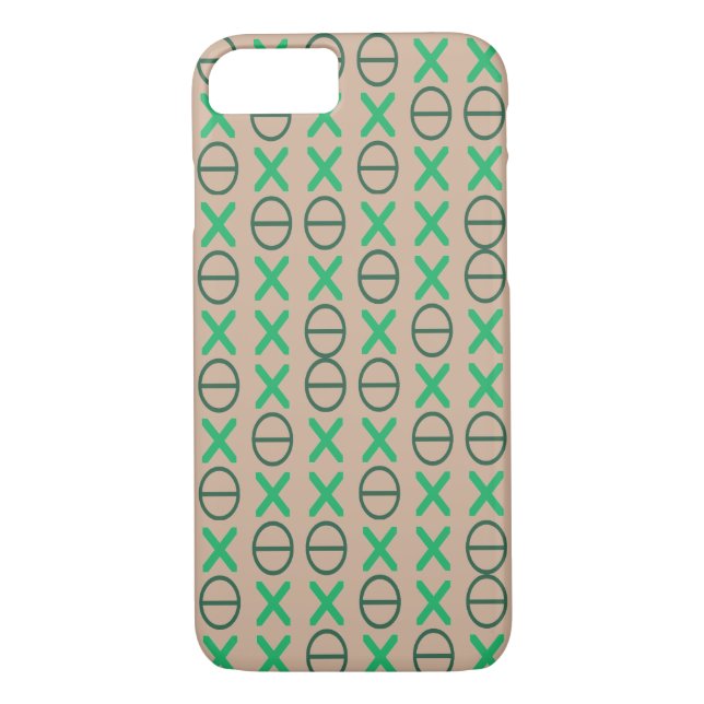 Funda De Case-Mate Para iPhone Neutro verde de código (Reverso)
