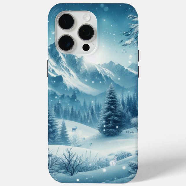 Funda De Case-Mate Para iPhone Nevada Winter Mountain (Reverso )