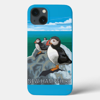 Funda Para iPhone 13 New HampshirePuffins Scene