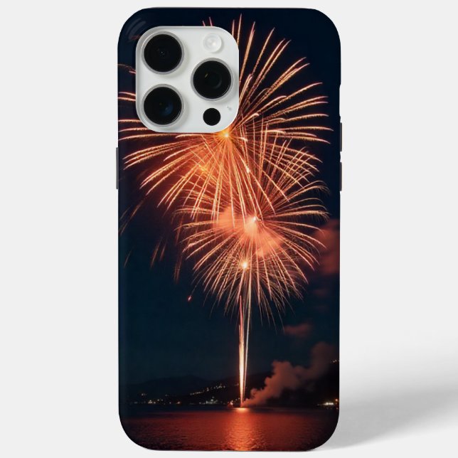 Funda De Case-Mate Para iPhone New Year’s Fireworks Burst  (Reverso )