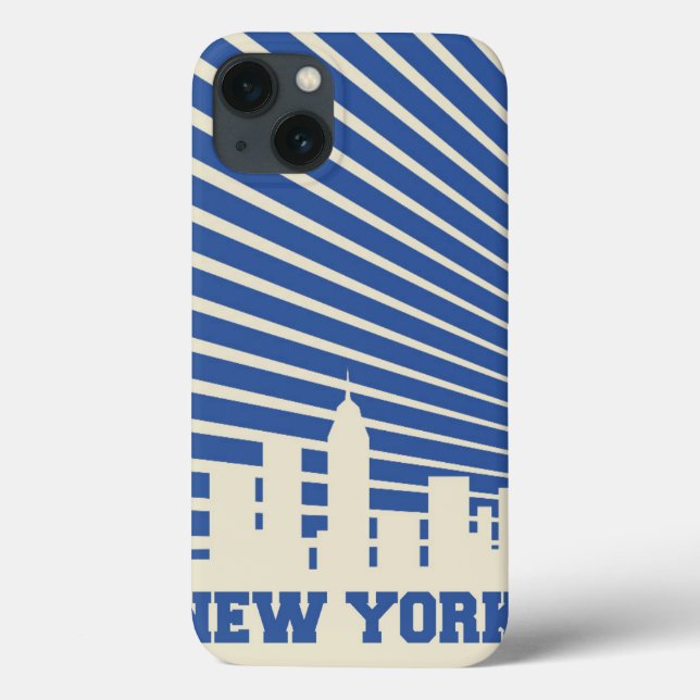 Funda De Case-Mate Para iPhone New York City Blue (Reverso)