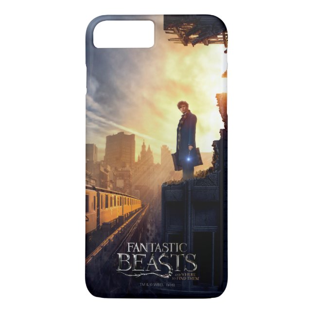 Funda De Case-Mate Para iPhone NEWT SCAMANDER™ en edificio destruido (Reverso)