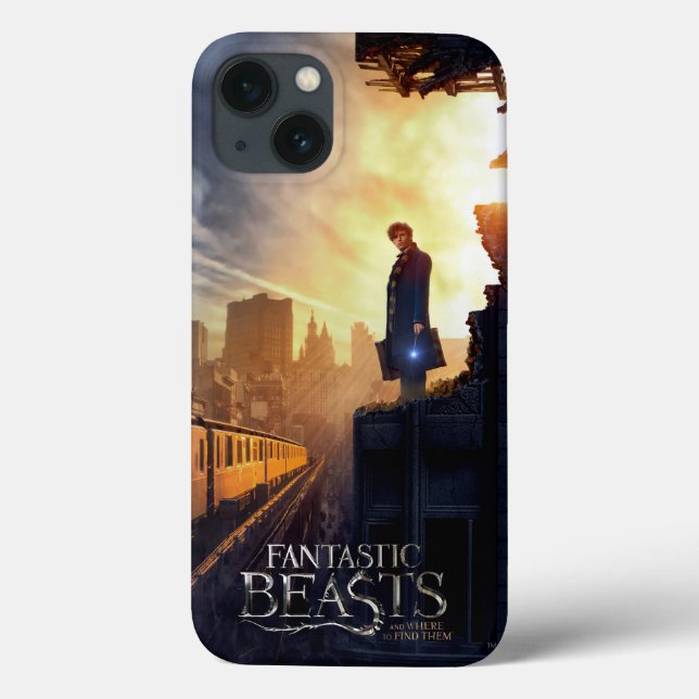 Funda De Case-Mate Para iPhone NEWT SCAMANDER™ en edificio destruido (Reverso)