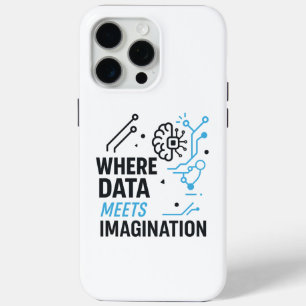 Funda Para iPhone 15 Pro Max Nexo de imaginación de datos: algoritmo abstracto