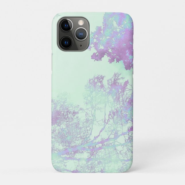 Funda De Case-Mate Para iPhone Niebla de hoja ancha de lavanda (Reverso)