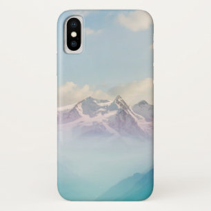 Funda Para iPhone X Niebla de la mañana en un valle alpino