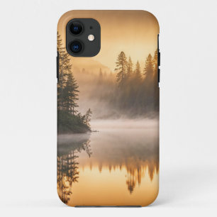 Funda Para iPhone 11 Niebla matutina en el río en las minas