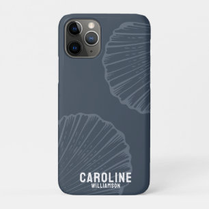Funda Para iPhone 11 Pro Nieta costera con concha azul acuático
