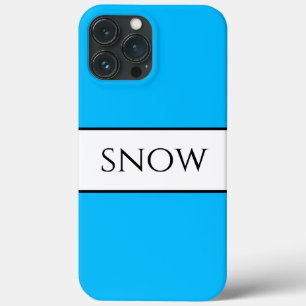 Funda Para iPhone 13 Pro Max Nieve brillante Bonito cielo azul franjas de invie