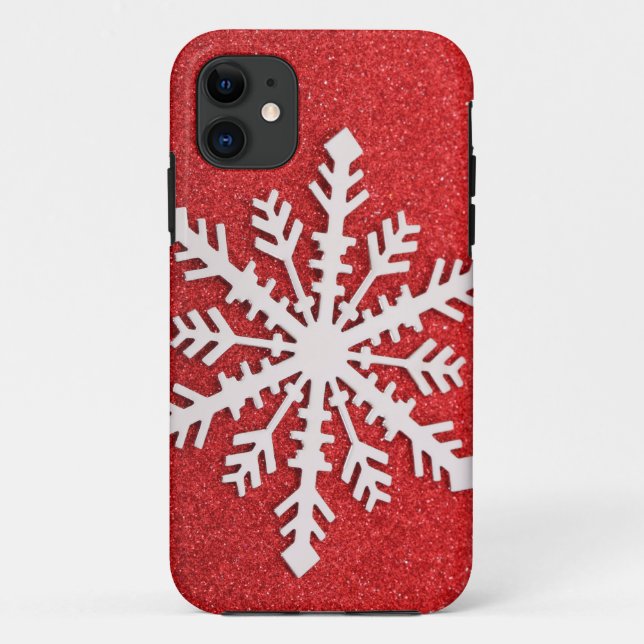 Funda De Case-Mate Para iPhone Nieve festiva (Reverso)