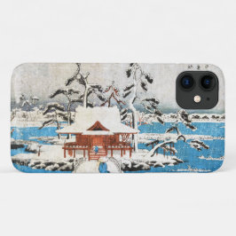 Funda Para iPhone 11 Nieve vintage japonesa del lago ukiyo-e