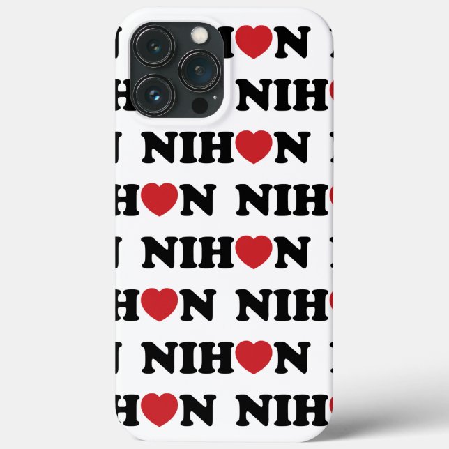 Funda De Case-Mate Para iPhone Nihon Love Heart (Reverso )