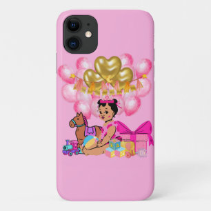 Funda Para iPhone 11 Niña bebé de rosa