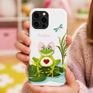 Funda Para iPhone 13 Pro Max Niña Rana Caprichosa   Personalizado