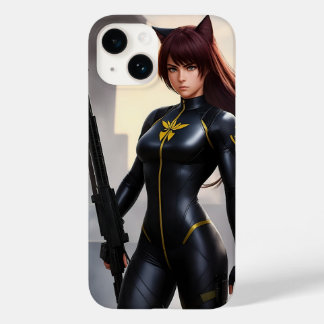 Funda Para iPhone 14 De Case-Mate Niña soldado de alto y fuerte