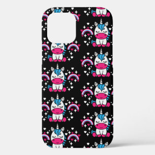 Funda Para iPhone 12 Niñas Unicorn Pony