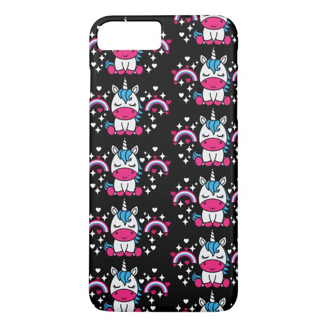 Funda De Case-Mate Para iPhone Niñas Unicorn Pony (Reverso)