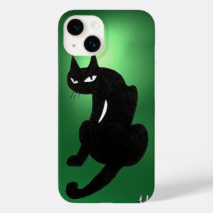 Funda Para iPhone 14 De Case-Mate NINJA BLACK CAT green