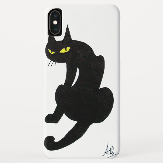 Funda De Case-Mate Para iPhone NINJA BLACK CAT White (Reverso)