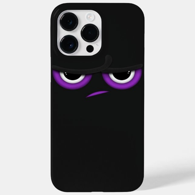Funda De Case-Mate Para iPhone ninja enojada negra (Reverso)