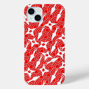 Funda Para iPhone 15 Mini Ninja Shuriken y Kunai Design