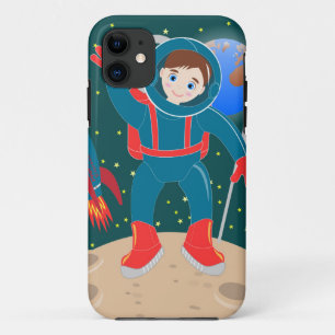 Funda Para iPhone 11 Niño astronauta en la fiesta de cumpleaños de la l