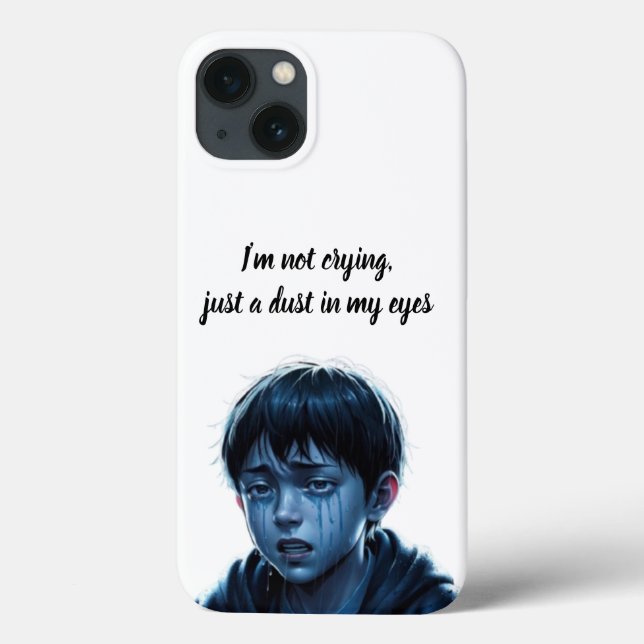 Funda De Case-Mate Para iPhone Niño con lágrimas Caso Iphone (Reverso)