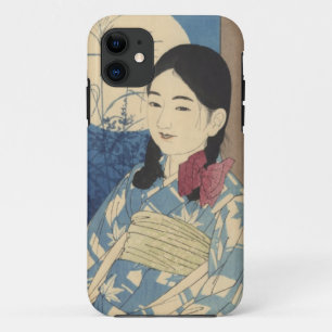 Funda Para iPhone 11 Niño de otoño y luna llena