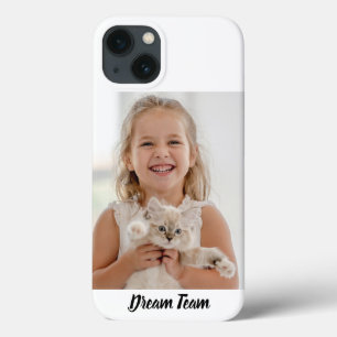 Funda Para iPhone 13 Niño moderno y personalizado con foto animal