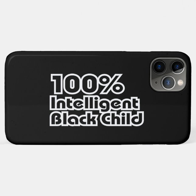 Funda De Case-Mate Para iPhone Niño negro 100% inteligente (Reverso (horizontal))