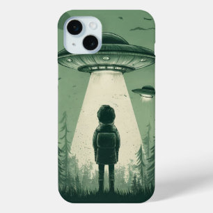Funda Para iPhone 15 Mini Niño y OVNI