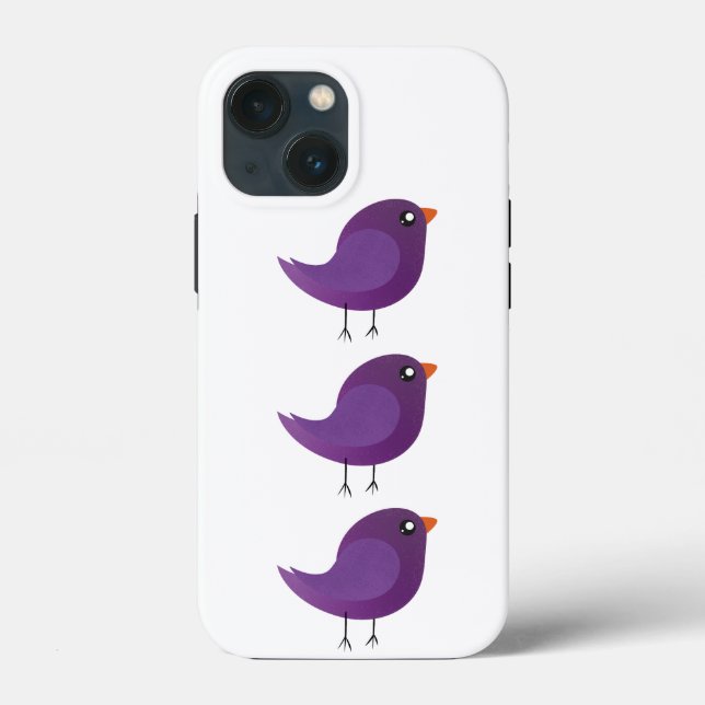 Funda De Case-Mate Para iPhone Niños adorables pájaros (Reverso )
