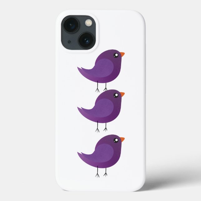 Funda De Case-Mate Para iPhone Niños adorables pájaros (Reverso)