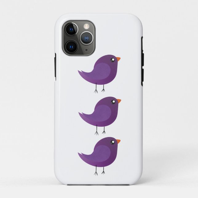 Funda De Case-Mate Para iPhone Niños adorables pájaros (Reverso)