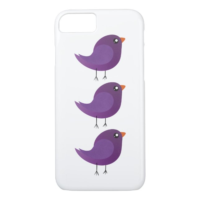 Funda De Case-Mate Para iPhone Niños adorables pájaros (Reverso)