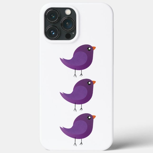 Funda De Case-Mate Para iPhone Niños adorables pájaros (Reverso )