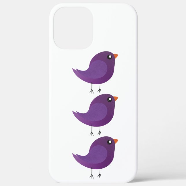 Funda De Case-Mate Para iPhone Niños adorables pájaros (Reverso )