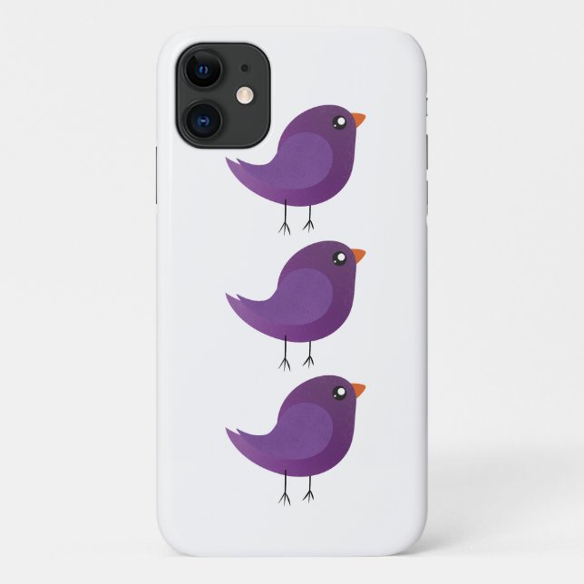 Funda De Case-Mate Para iPhone Niños adorables pájaros (Reverso)