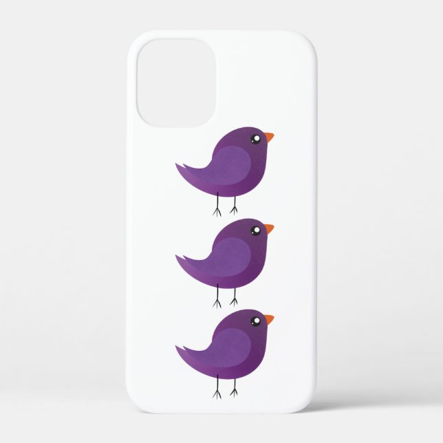 Funda De Case-Mate Para iPhone Niños adorables pájaros (Reverso )