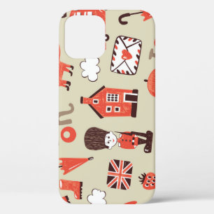 Funda Para iPhone 12 Niños de Londres: Diseño de patrones divertidos