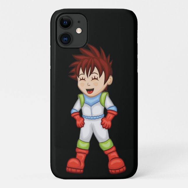 Funda De Case-Mate Para iPhone Niños del espacio personalizado / Niño (Reverso)